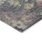 Homeroots 8' Blue Charcoal And Gold Round Floral Washable Indoor Outdoor Area Rug 604116 - alternate 7