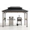 Sunjoy 8ft x 12ft Churchill Cedar Framed Grill Gazebo with exclusive AC Power Port A104003710 - alternate 1