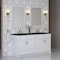 James Martin Vanities Bellshire 72" Double Vanity, Bright White w/ 3 CM Charcoal Soapstone Silestone Top 660-V72-BW-3CSP - alternate 6