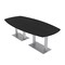 Skutchi Designs Arc Boat Conference Table, 45 in W, 96 in L, Black HAR-ABOT-48x96-DOU-U999ST19 - alternate 1