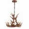 Jonathan Y Nelle 18" Adjustable Resin Antler 3-Light LED Chandelier, Brown JYL6304A - alternate 13