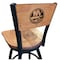 Holland Bar Stool Co 36" Blk Wrinkle New York Islanders Swivel Bar Stool, Engraved Back L03836BWMedMplANYIslnMedMpl - alternate 1