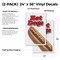 Signmission Hot Dogs, Vinyl Decals Only 24 Inch x 36 Inch, Vinyl Decal, 2PK DSB-2436-2PACK-Hot Dogs 1 - alternate 2