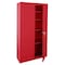 Sandusky Lee Storage Cabinet, 72 in H, 36 in W, 18 in D, Swing, Keyed, Red, 4 Shelves VF41361872-01 - alternate 1