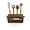Picnic Time Family Of Brands NFL Arizona Cardinals Sidecar 5-Piece Bar Tool Set, (Acacia Wood) 672-05-508-017-2 - alternate 1