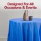 Smarty Had A Party 84 Navy Round Disposable Plastic Tablecloths 96 Tablecloths, 96PK 823270-NV-CASE - alternate 6