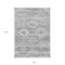 Homeroots 8' X 10' Silver Gray And Charcoal Southwestern Washable Indoor Outdoor Area Rug 588729 - alternate 6