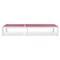 Leisuremod Marlin Patio Chaise Lounge Chair with White Aluminum Frame, Burgundy MLW-77BRG - alternate 9