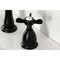 Kingston Brass Double-Handle Widespread Kitchen Faucet, Matte Black KB1790BEXLS - alternate 2