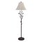 Homeroots 62" Grey Traditional Shaped Floor Lamp With Brown Bell Shade 526339 - alternate 1
