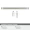 Amerock Overton 8-13/16 in 224 mm Center-to-Center Satin Nickel/Polished Chrome Cabinet Pull BP36684G1026 - alternate 5