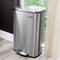 Elama 50 Liter/13 Gallon Rectangular Stainless Steel Step Trash Bin with Slow Close in Matte Silver EL-H8-50L2 - alternate 6