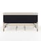 Martha Stewart Britta King Upholstered Platform Bed w/Rounded Headboard, Piped Detailing/Cushioned Sderails, Beige TW-3WDB01-K-BG-MS - alternate 8