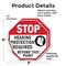 Signmission Stop Hearing Protection Required Be, 6 inch X 6 inch, Vinyl Decal, 2PK OC-D-2PACK-6-123 - alternate 4