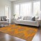 Homeroots 5' X 8' Orange And Blue Geometric Washable Indoor Outdoor Area Rug 598765 - alternate 7