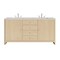 James Martin Vanities Gracyn 72" Dbl Vanity, Coastal Driftwood, w/ 3 CM Siberian Silestone Top w/FreePower Wireless Charger D125-V72-CSD-FSFR - alternate 1