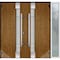 Vdomdoors Steel Double Doors Deux 1713 Natural Oak White Sidelight Exterior Window Stainless Inserts Double M DEUX1713DEXD-OAKW-RH-W72+16 x H80 - alternate 6