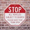 Signmission Stop All Vehicles Subject to Search, 10 inch X 10 inch, Aluminum Metal Signs, 2PK OC-A-2PACK-10-244 - alternate 3