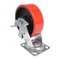 Vestil Polyurethane Swivel With Brake Caster 6 In. Diameter x 2 In. Width 1232 lb Red/Black CST-VE-6X2PU-SWB - alternate 5