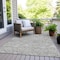 Homeroots 10' X 14' Gray And Ivory Floral Washable Indoor Outdoor Area Rug 594634 - alternate 6
