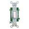 Leviton Wall Switch, 2 hp, Toggle, 30 A, White 3033-2W - alternate 1