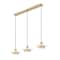Z-Lite Ludo Matte White + Modern Gold 3 Light Linear Chandelier 829P12-3L-MW-MGLD-LE - alternate 6