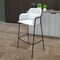 Leisuremod Axis Ergonomic Velvet/Polyester/Leather Bar Stool with Powder-Coated Steel AC29W - alternate 8