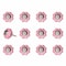 Homeroots 1.5" X 1.5" X 1.5" Pink Silver Asnd Red Knobs, 12PK 321675 - alternate 4