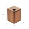 Homeroots Designer Genuine Teak Cotton Box 475849 - alternate 6