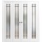Sartodoors Sliding Closet Double Bi-fold Doors Planum 2112 White Solid Core Modern Interior PLANUM2112DBF-WS-96 x 84 (4* 24x84) - alternate 1