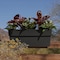 Bloem Finley 24'' W. Recycled Ocean Plastic Black Rail Planter FDR2400 - alternate 3