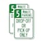 Signmission Off or Pick-Up Only Choose Your Limit Minute Parking, 12'' X 18'', Heavy Gauge Aluminum, 2PK A-1218-2PACK-23528 - alternate 1