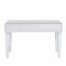 Homeroots 47" Silver Mirrored Writing Desk With Three Drawers 402022 - alternate 7