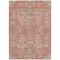 Homeroots 3' X 5' Coral Charcoal And Gray Floral Washable Indoor Outdoor Area Rug 605467 - alternate 6