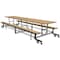 Palmer Hamilton Rectangle Cafeteria Bench Table, 145 in W, 29 in H, Fusion Maple 19F18293012FB - alternate 1