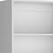 Homeroots Set of Two White Wood Five Tier Modular Bookcase with Two Doors, 2PK 546614 - alternate 7