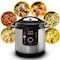 Megachef 12 Quart Steel Digital Pressure Cooker with 15 Presets and Glass Lid MCPR-3500 - alternate 8