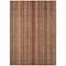 Homeroots 3' X 5' Rust Taupe And Gray Striped Washable Indoor Outdoor Area Rug 616382 - alternate 6
