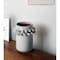 Homeroots 7" Gray Abstract Cylinder Spikey Ceramic Table Vase 397559 - alternate 4