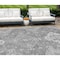 Homeroots 9' X 12' Gray And Ivory Medallion Washable Indoor Outdoor Area Rug 589042 - alternate 1