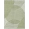 Homeroots 5' X 8' Green And Ivory Geometric Washable Indoor Outdoor Area Rug 597626 - alternate 8