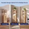 Happimess Solstice 47"H Handcrafted Pine Wood Bathroom Freestanding Floor Bathroom Storage Cabinet w/Louvered SHF2002A - alternate 7