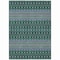 Homeroots 3' X 5' Green Blue And Purple Tribal Washable Indoor Outdoor Area Rug 582560 - alternate 6