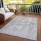 Homeroots 3' X 5' Charcoal Oriental Washable Indoor Outdoor Area Rug 607590 - alternate 8
