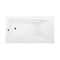 Kingston Brass 54" Acrylic Rectangular 3-Wall Alcove Tub Combo w/ Armrests in Glossy White/Brushed Brass CVTAP543023L7 - alternate 4