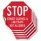 Signmission Stop Street Clothes & Lab Coats Not, 4 inch X 4 inch, Vinyl Decal, 5PK OC-D-5PACK-4-182 - alternate 1