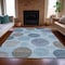 Homeroots 3' X 5' Blue And Gray Geometric Washable Indoor Outdoor Area Rug 630561 - alternate 6
