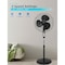 Black & Decker 18in Oscillating Pedestal Fan with Remote, , Black BDSF18MB - alternate 6