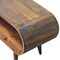 Homeroots 35in Brown Solid Wood Enclosed and Open Storage TV Stand 727850 - alternate 6