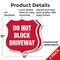 Signmission Driveway Shield Sign Do Not Block Drivew, 12 inch X 12 inch, Plastic Sign, 2PK SHI-P-2PACK-12-378 - alternate 5
